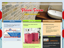 Tablet Screenshot of fliesen-traum.de